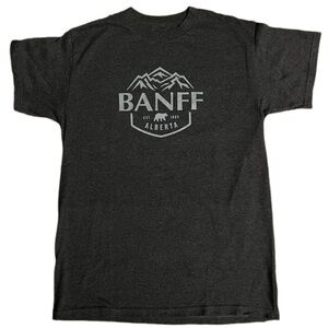 Vintage Ski Snowboard Banff Alberta Canada Travel Destination Tee Shirt